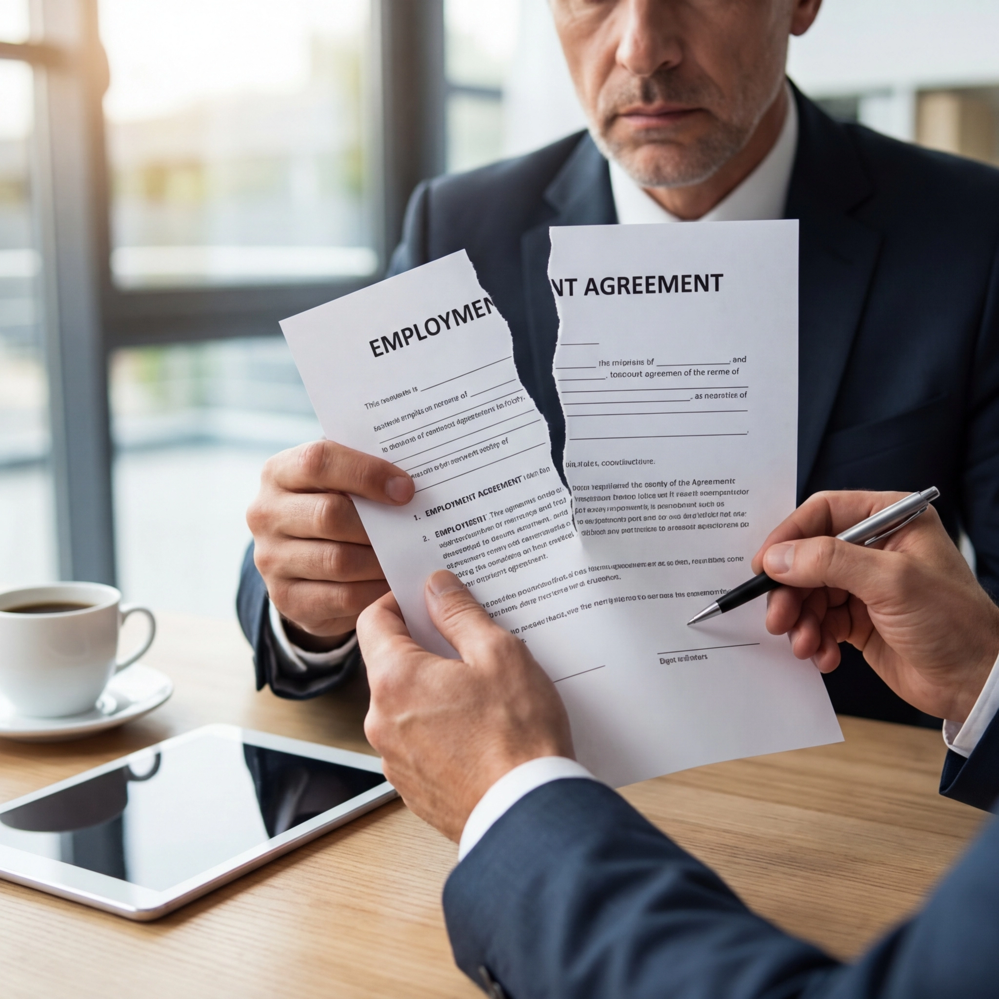 Breached employment contract